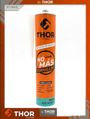 [SPF3842] ADHESIVO MONTAJE TORNILLOS 300ML TUBO PLASTICO THOR THSEL505