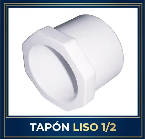 TAPON LISO PVC 1/2 LEO