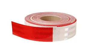 CINTA REFLECTIVA SYF X 46 MTS ROJO-BLANCO
