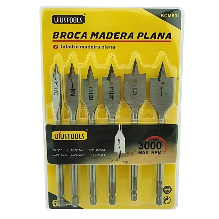BROCA ESPADA X 6 PZS UYUSTOOLS BCM601