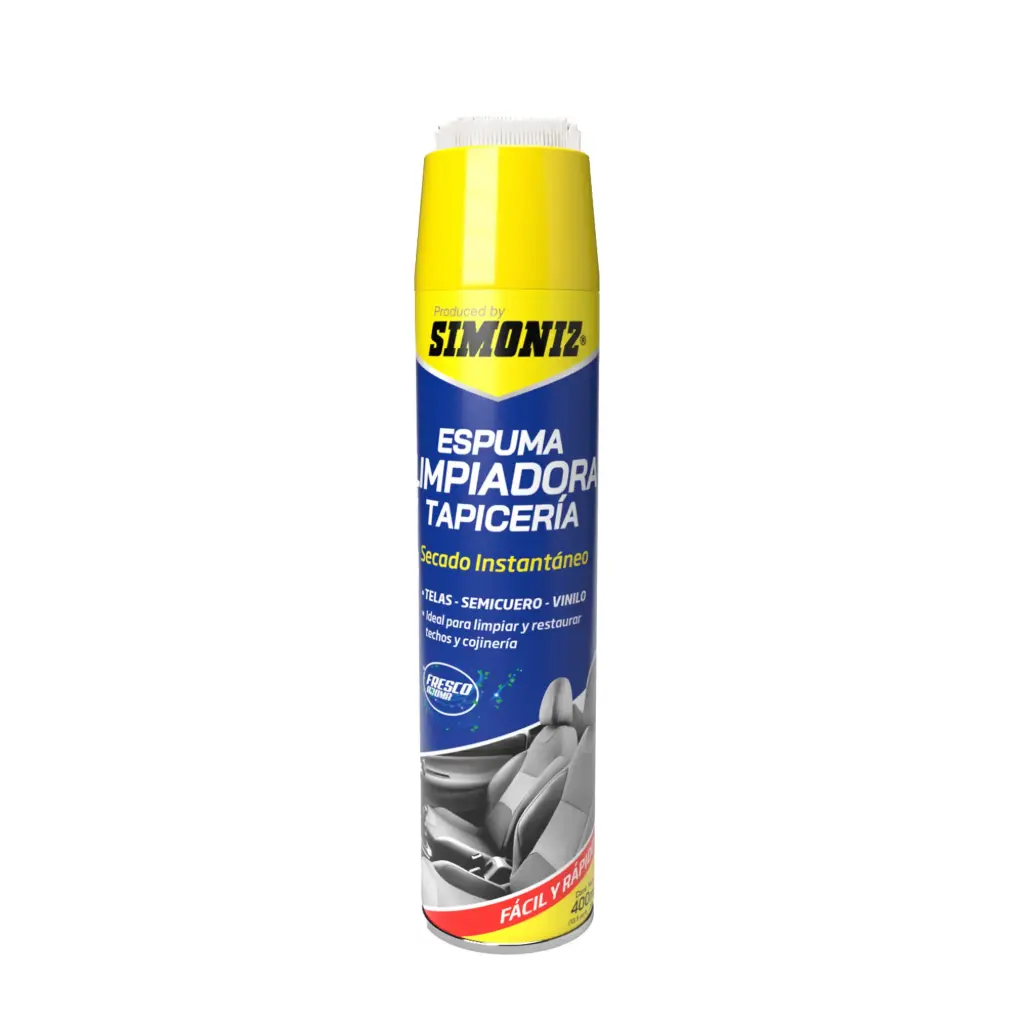LIMPIA TAPICERIA 400ML ESPUMA AEROSOL SIMONIZ 108040