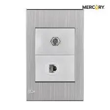 TOMA COAXIAL + TELEFONO STAINLESS