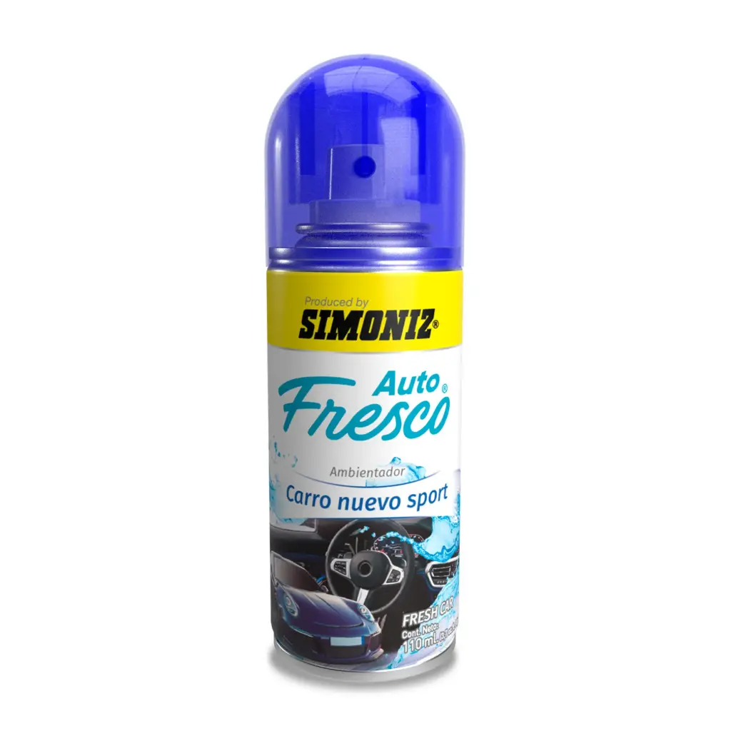 AMBIENTADOR AUTO FRESCO SPRAY CARRO NUEVO SIMONIZ 103234