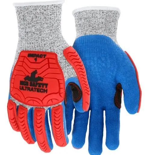 [SPF0463] GUANTE ANTIMPACTO RECUBIERTO ULTRATECHCOSIDOA4 LATEX AZUL MCR UT1951 T-XL