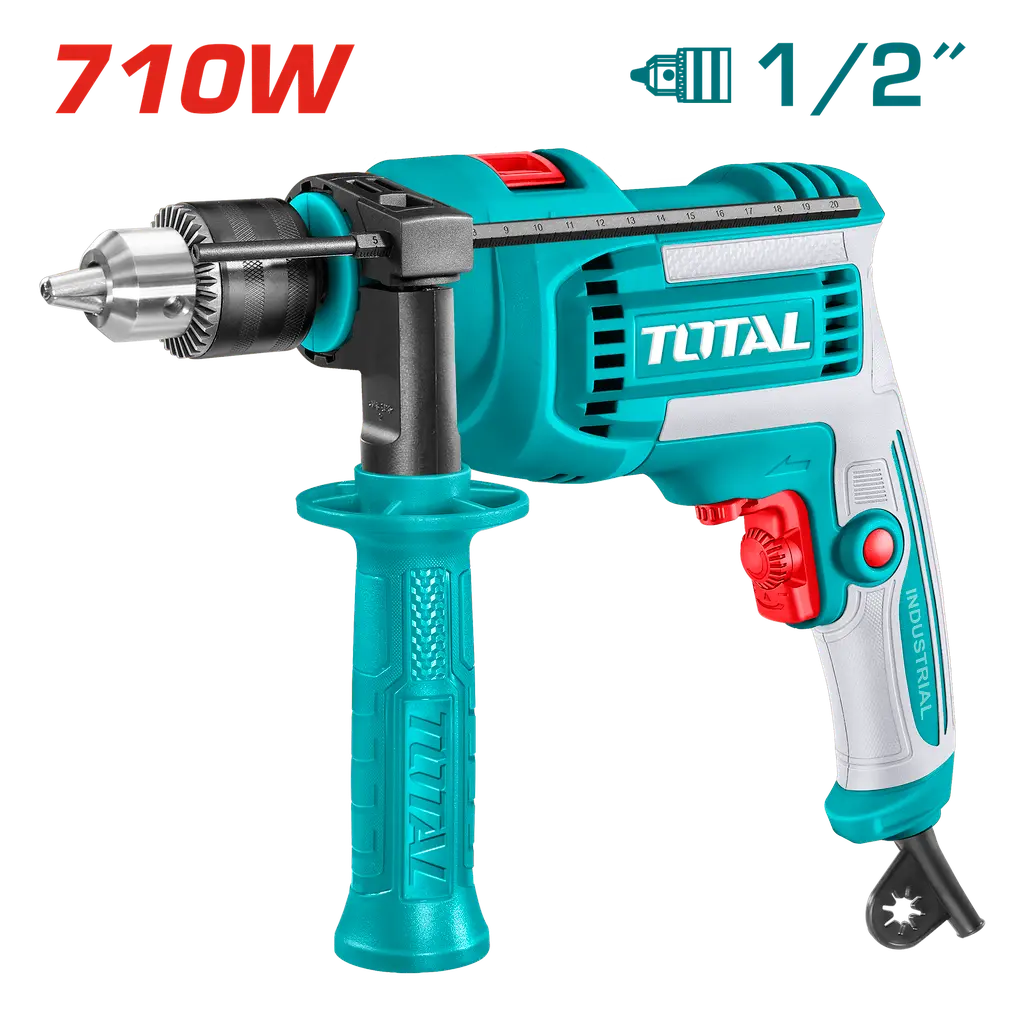 TALADRO PERCUTOR 1/2 710W INDUSTRIAL SUPER TOTAL UTG1071366