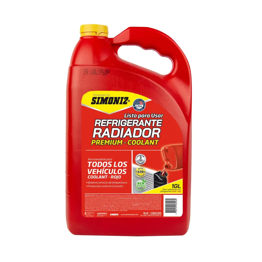 REFRIGERANTE RADIADOR GALON ROJO SIMONIZ 108189