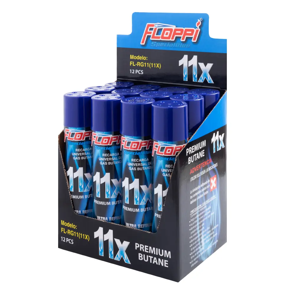 GAS BUTANO RECARGA 300ML/10.14OZ FLOPPI