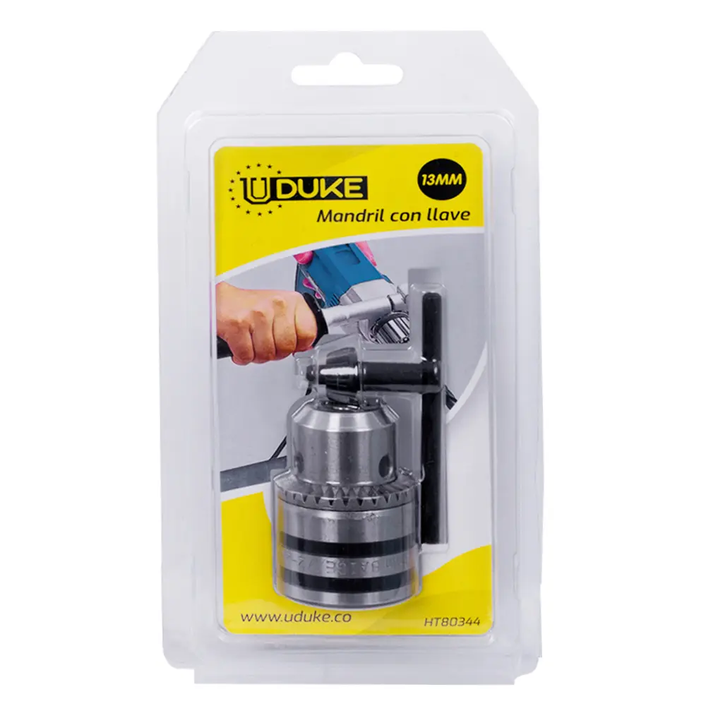 MANDRIL TALADRO 1/2 (13MM) CON LLAVE BLISTER UDUKE HT80344