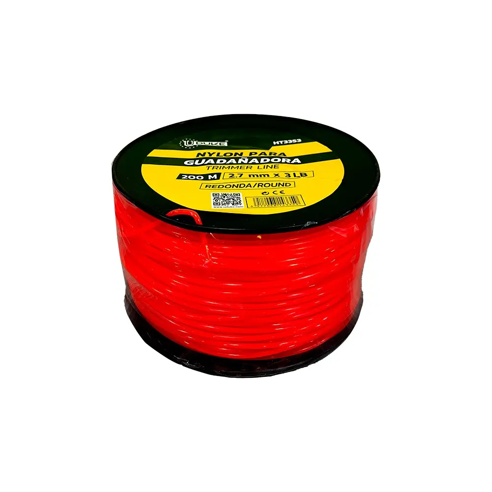 NYLON PARA GUADAÑADORA 2.7MM X 200M NARANJA UDUKE HT3353