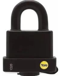CANDADO EXTERIOR NEGRO 220-61MM YALE 8816