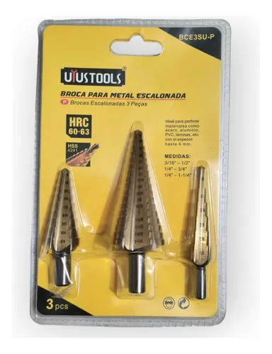 BROCA ESCALONADA 3PCS BCE3SU UYUSTOOLS