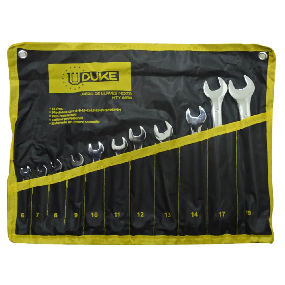 LLAVE MIXTA JUEGO X11 PCS 6-19MM UDUKE HTY0030