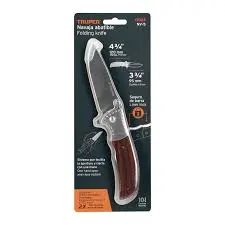 NAVAJA ABATIBLE 4-3/4 MANGO MADERA TRUPER 17023