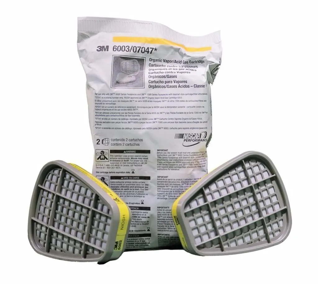 CARTUCHO VAPORES ORGANICOS Y GASES ACIDOS MARCA 3M 6003
