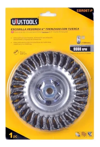 DISCO ESMERIL TRENZADO 6" UYUSTOOLS EBR106