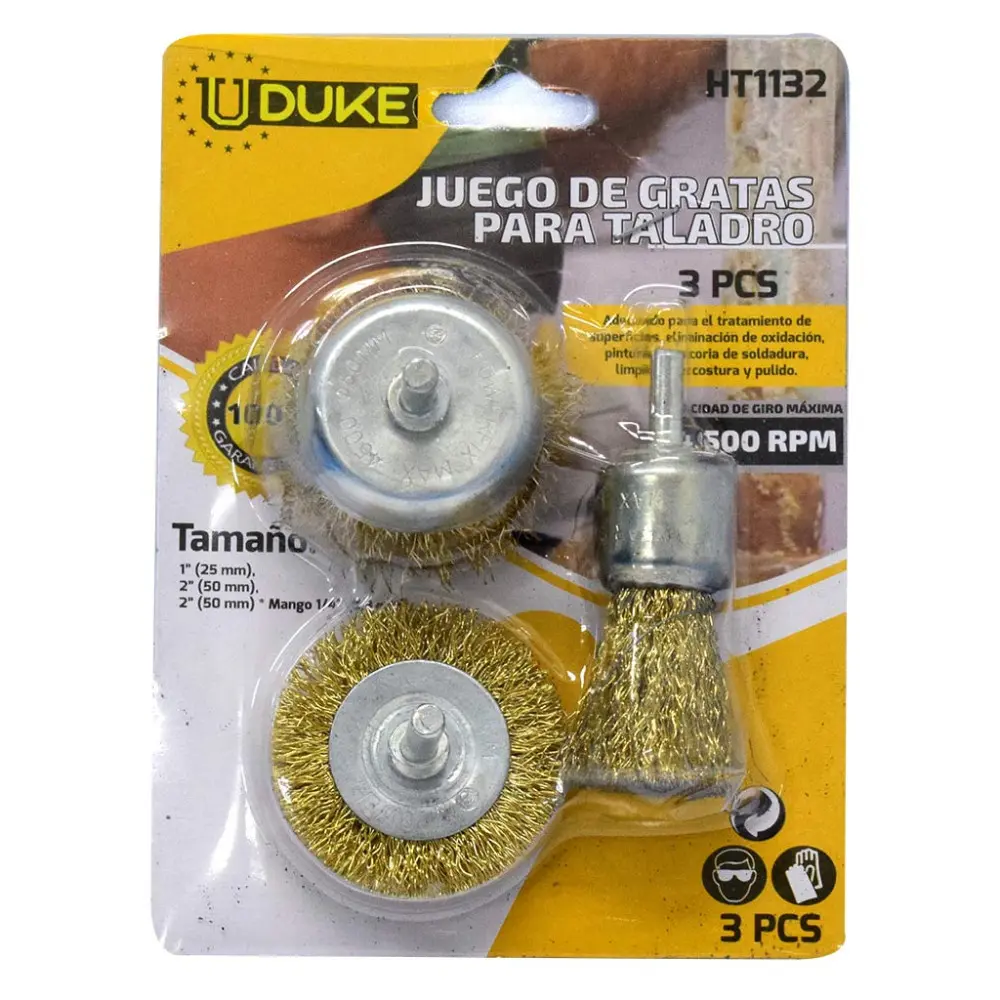 GRATA TALADRO X 3PCS UDUKE HT1132