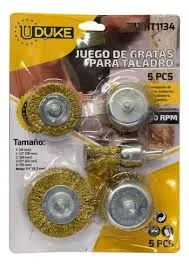 GRATA TALADRO REDONDA C/ESPIGO X 5PCS HT1133