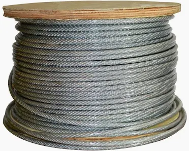 GUAYA ACERO ALMA FIBRA 1/8" X 500MTS