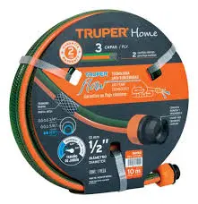 MANGUERA 1/2" REFORZADA 3 CAPAS 20MT 16052