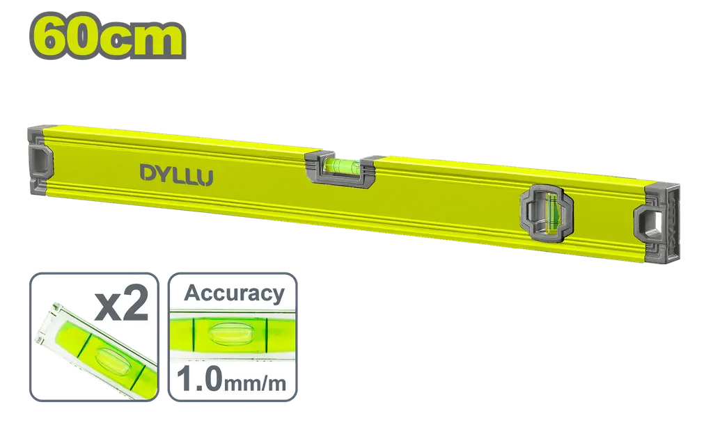 NIVEL 60CM ALUMINIO DYLLU DTSL2G60