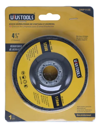 DISCO REMOVER PINTURA PULIDORA 41/2 DRP115E UYUSTOOLS
