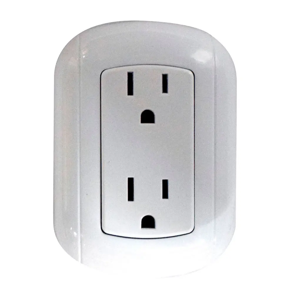TOMA DOBLE CON POLO TIERRA OVALADA LINEA BK SOBREPONER BLANCO HT20511A