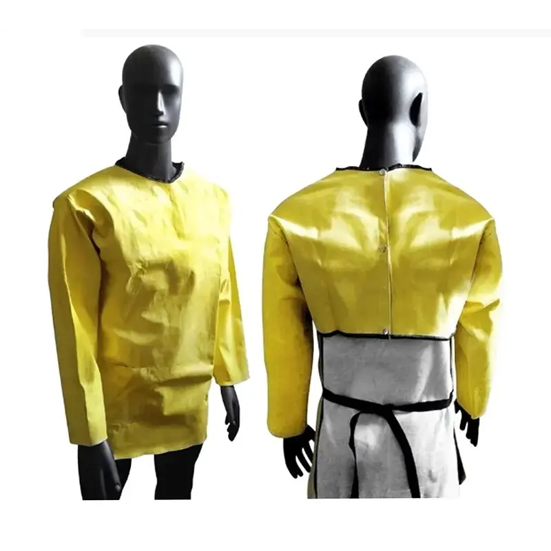 DELANTAL VAQUETA ESPECIAL TIPO CHAQUETA LARGO MARCA WM