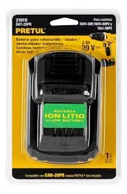 BATERIA LITIO 20V TALADRO BAT-20PR 21019 PRETUL