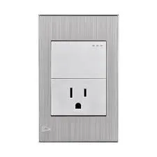 TOMA + INTERRUPTOR STAINLESS ETI47