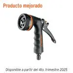 PISTOLA PARA RIEGO DE 8 FUNCIONES METALICA CON RECUBRIMIENTO TRUPER 18477