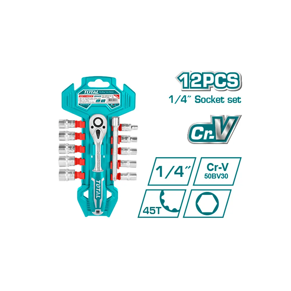 RACHE CON COPAS 1/4 X 12 PZS INDUSTRIAL TOTAL THT14114126