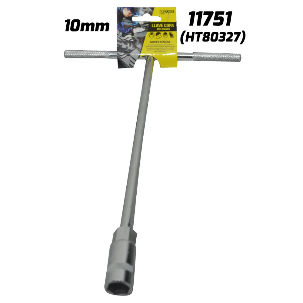 LLAVE COPA EN T CON CUADRANTE 10 MM UDUKE HT80327