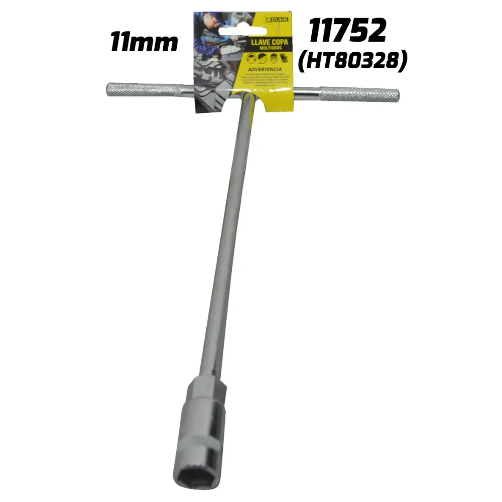 LLAVE COPA EN T CON CUADRANTE 11 MM UDUKE HT80328