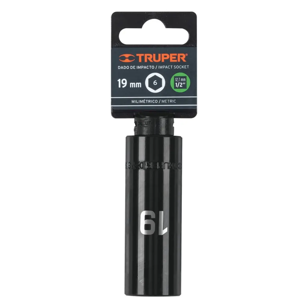 COPA IMPACTO LARGA 1/2 X19MM TRUPER 12431
