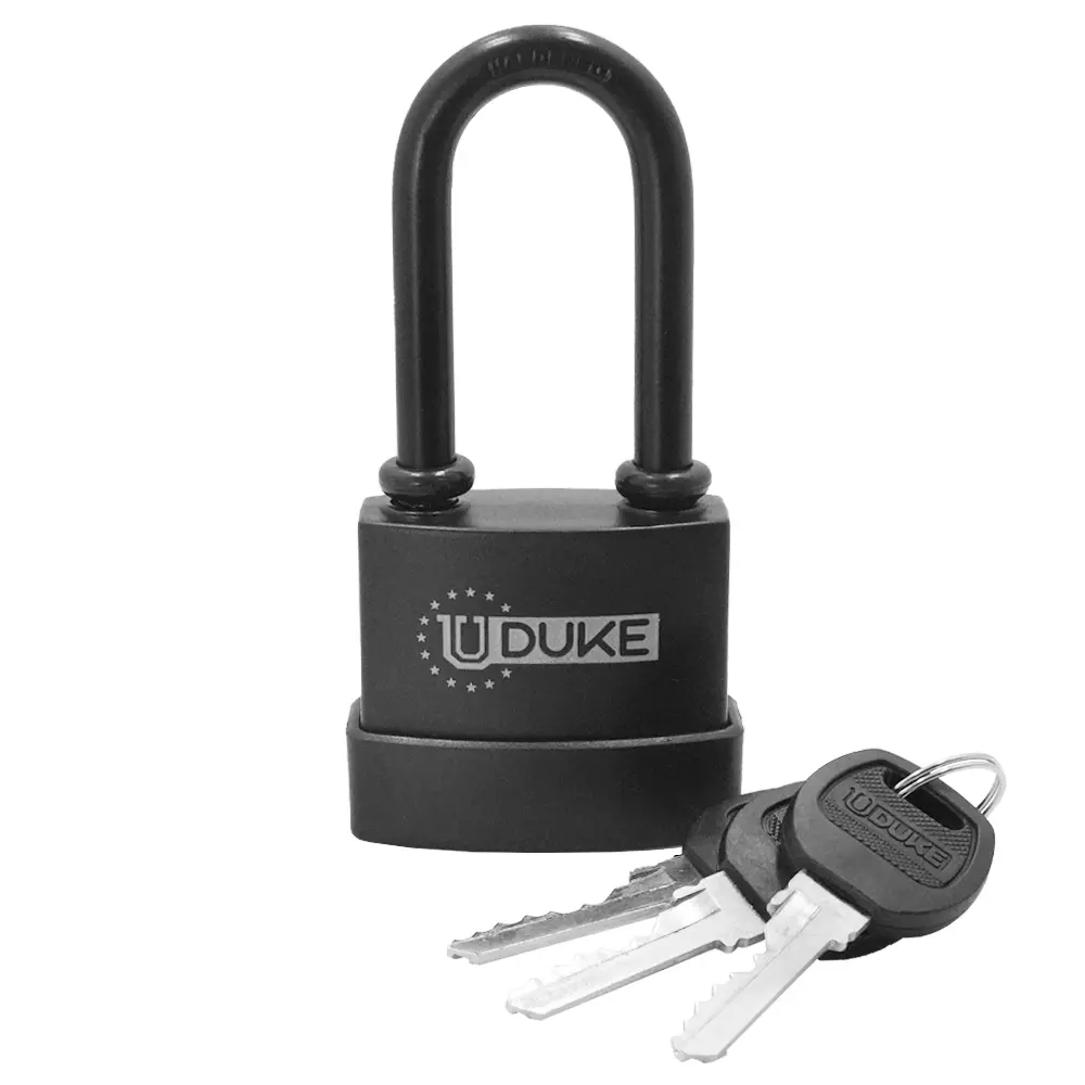 CANDADO INTEMPERIE ARCO LARGO 55MM NEGRO UDUKE HT90181