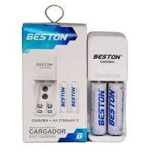 CARGADOR BATERIAS 9V-AA-AAA BST