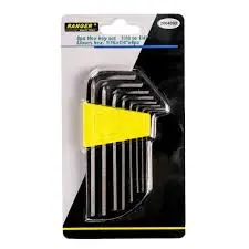 LLAVE BRISTOL X 8 PCS 1/16" - 1/4" RANGER