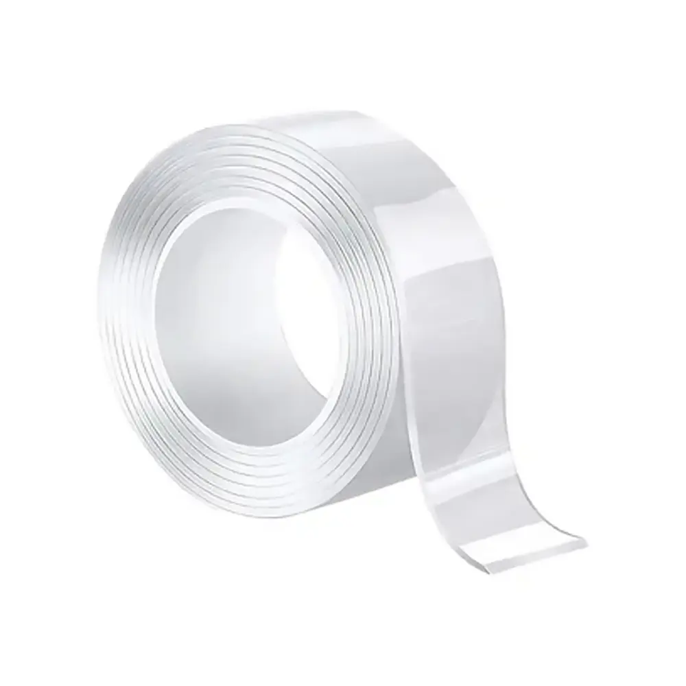 CINTA DOBLE FAZ TRANSPARENTE SILICONA 3/4" X 1M X 2MM UDUKE HT4078