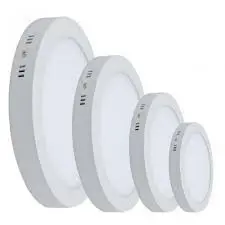 PANEL LED 12W 6500K SOBREPONER REDONDO*