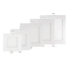 PANEL LED 18W 6500K INCRUSTAR CUADRADO*