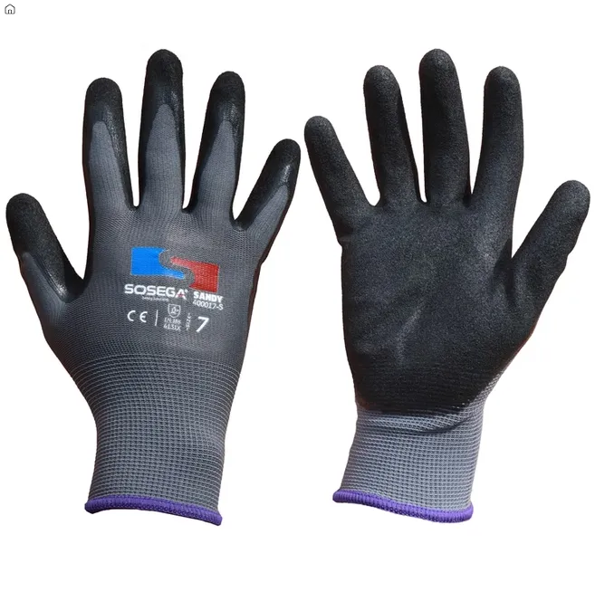 GUANTE SANDY NITRILO ARENOSO TALLA 7 SOSEGA 400017
