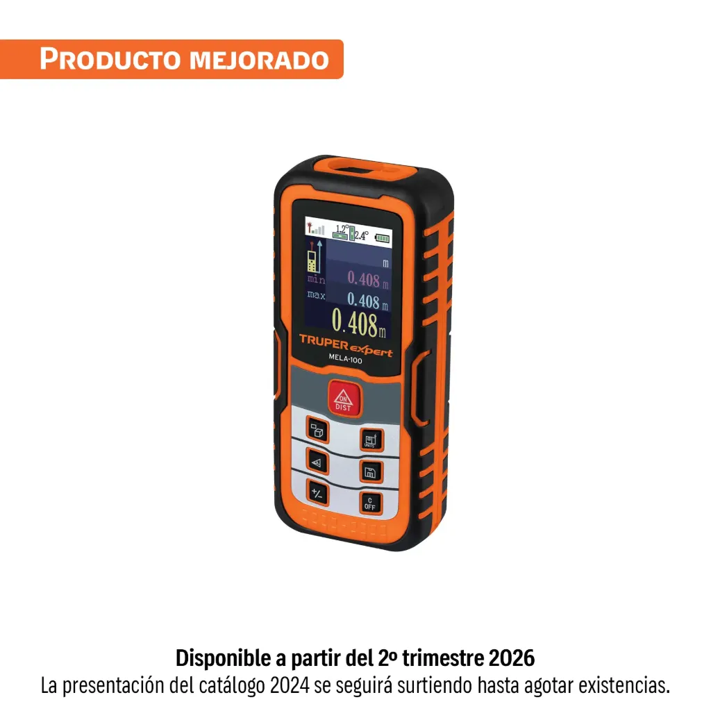 MEDIDOR LASER DE DISTANCIA 0.05 M A 100 M TRUPER 100374