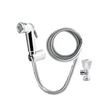 KIT COMPLETO DUCHA TELEFONO LLAVE REGADERA MANGUERA METAL INOX 1.2 MTS