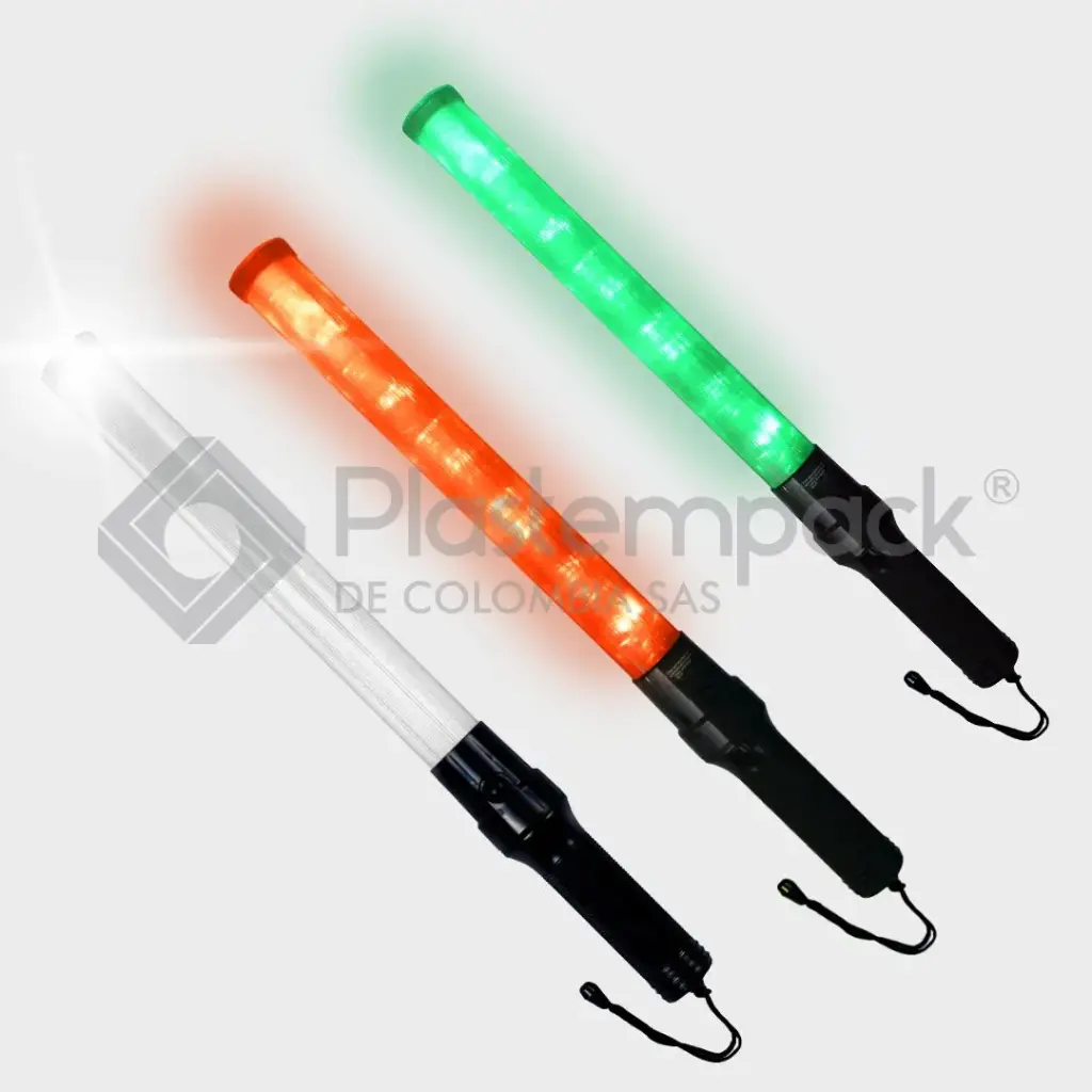 BASTON LUMINOSO DE TRAFICO BICOLOR RECARGABLE 54CM