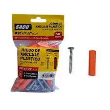 CHAZOS PLASTICOS COLORES TORNILLO