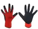 GUANTE LATEX ECO ROJO NEGRO 9