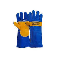 GUANTE SOLDAR AZUL/AMARILLO 14"