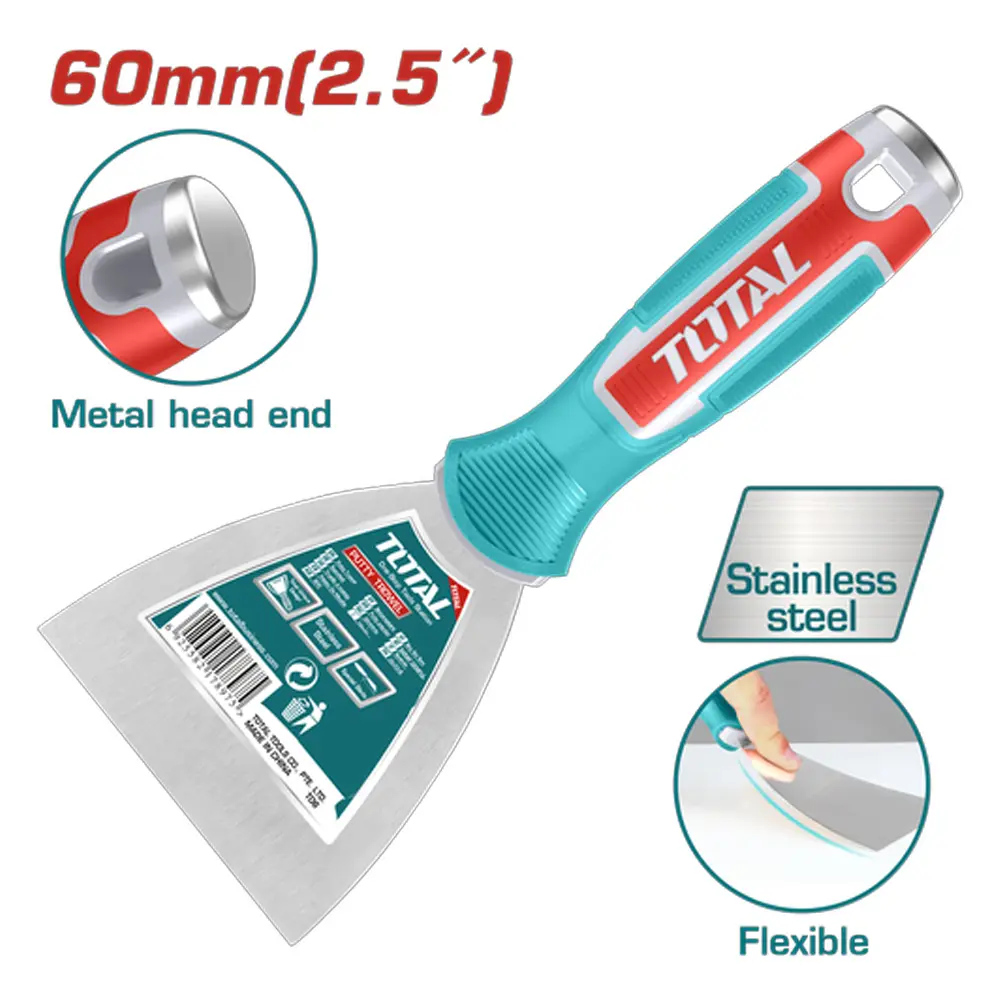 ESPATULA 2.5" MANGO PLASTICO INDUSTRIAL SUPER TOTAL THT83606
